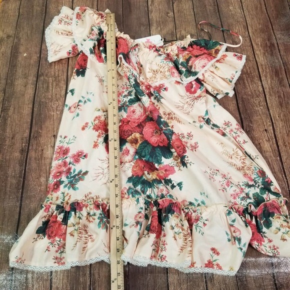 L'atiste Womens Dress 0 Beige Silk Sheath Round Striped Short Sleeve - Picture 3 of 11